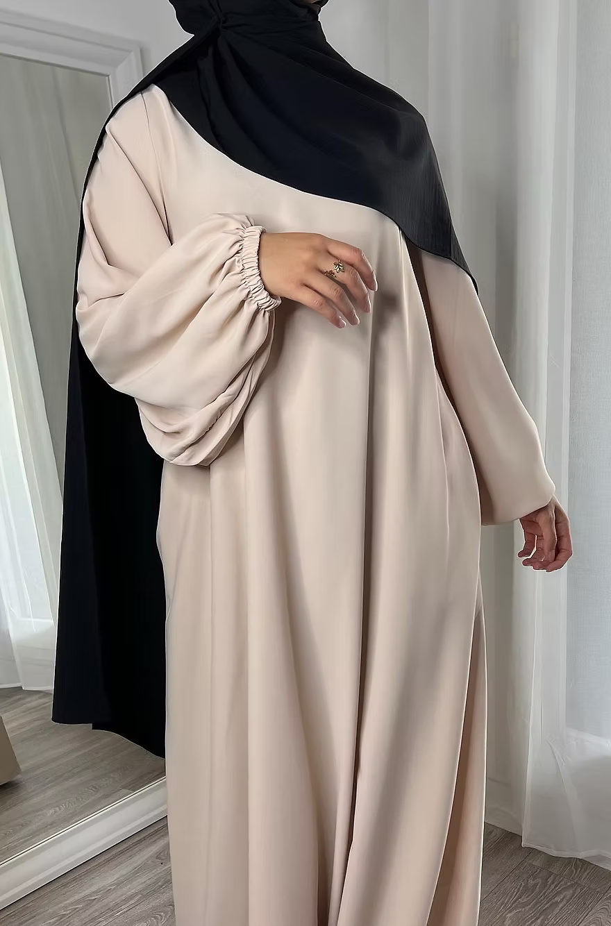Abaya Puffy - beige -
