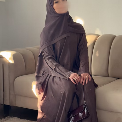 Abaya Dubai Esmé - vieux rose -