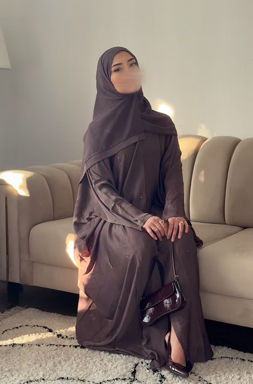 Abaya Dubai Esmé - vieux rose -