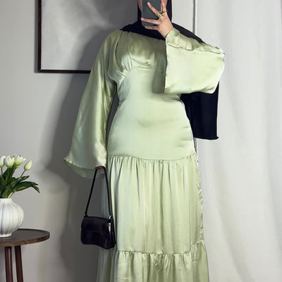 Robe Layal - vert eau -