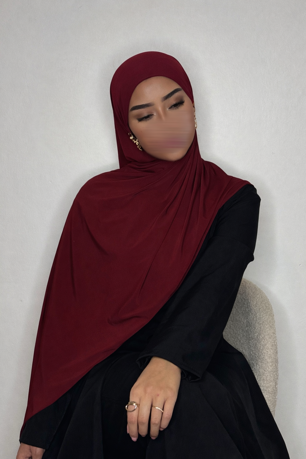 Hijab Jersey Premium - bordeaux -