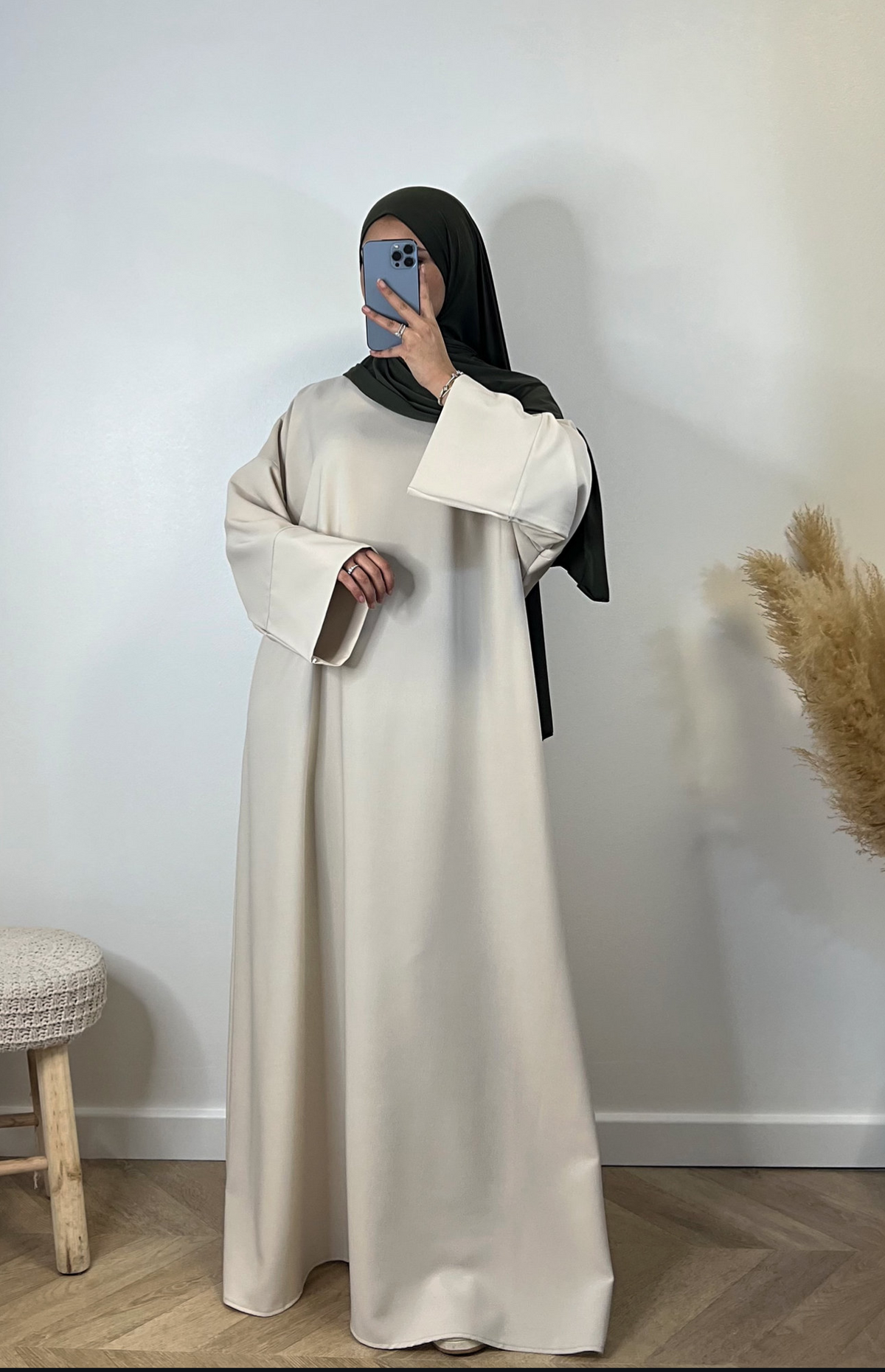 Hajar Grey Abaya