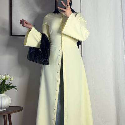 Robe Tahara - jaune beurre -