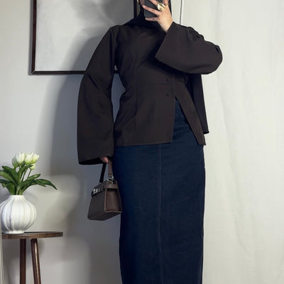 Top kimono - café -