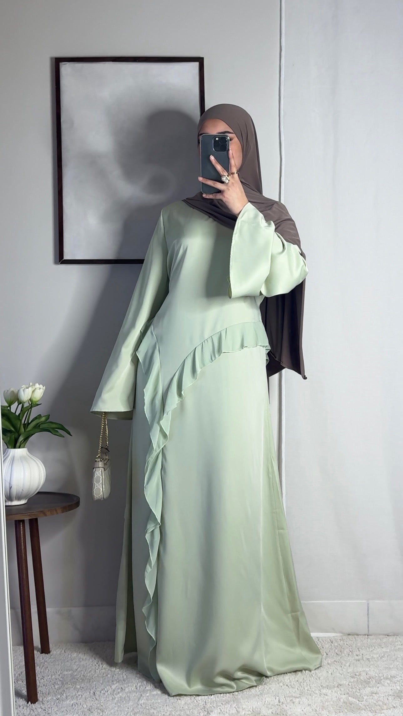 Robe Amina - vert eau -