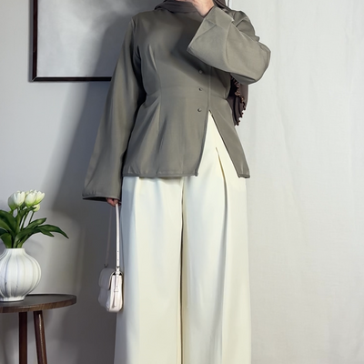 Top kimono - taupe -