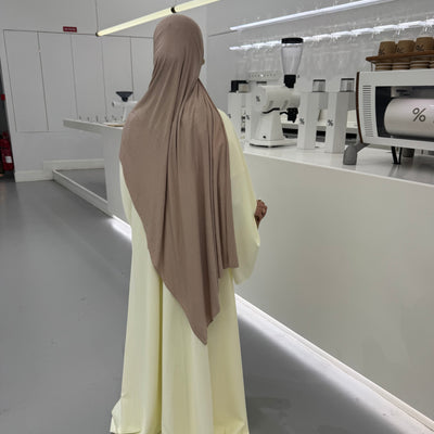 Abaya Nihel 4 pièces - jaune beurre - [PRÉCOMMANDE]