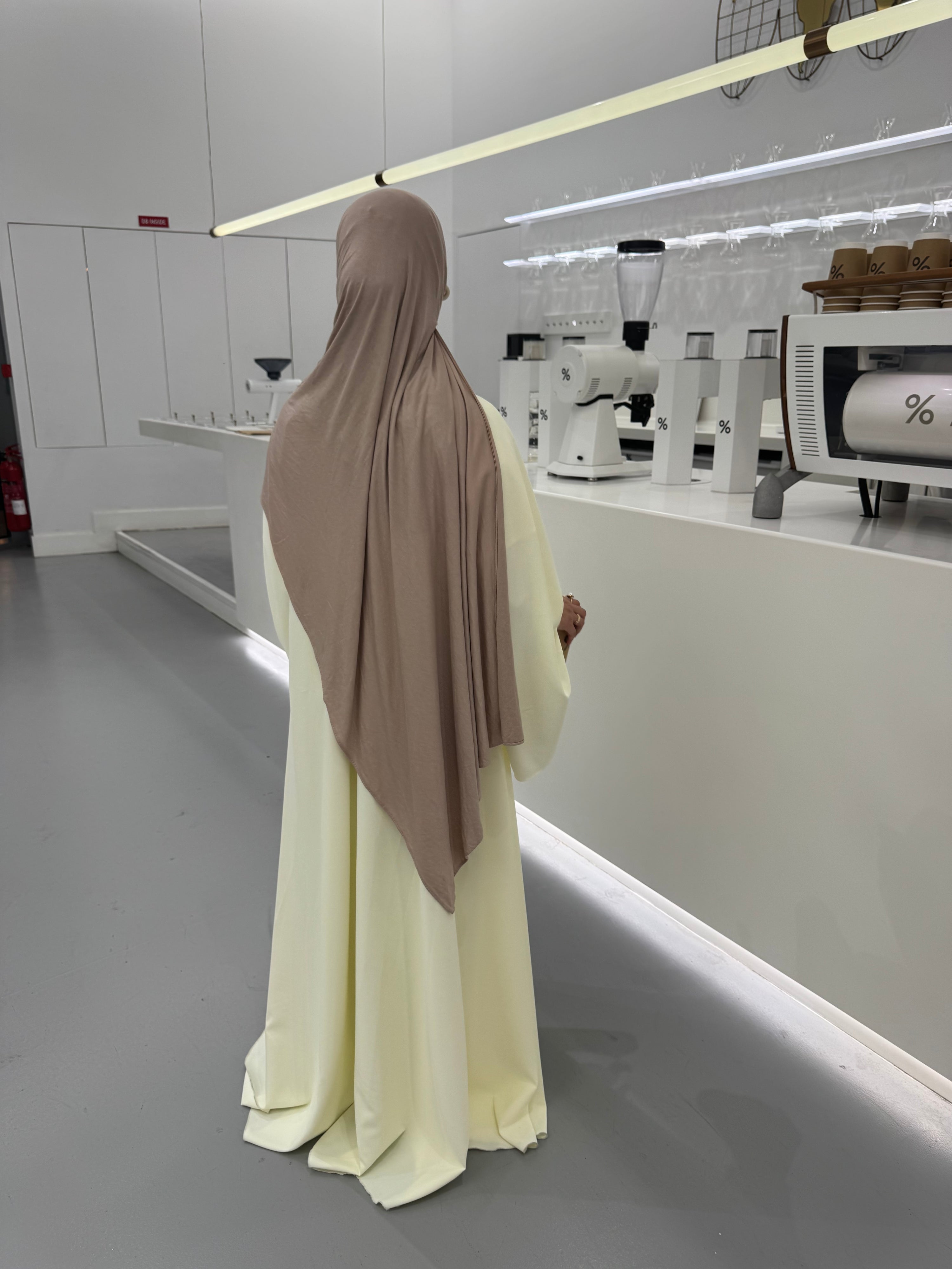 Abaya Nihel 4 pièces - jaune beurre - [PRÉCOMMANDE]