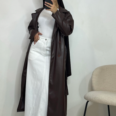 Jupe en jean - blanc -