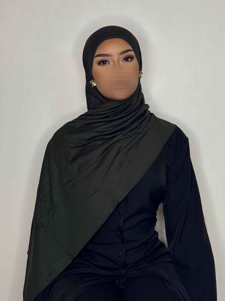 Hijab Jersey coton - kaki -