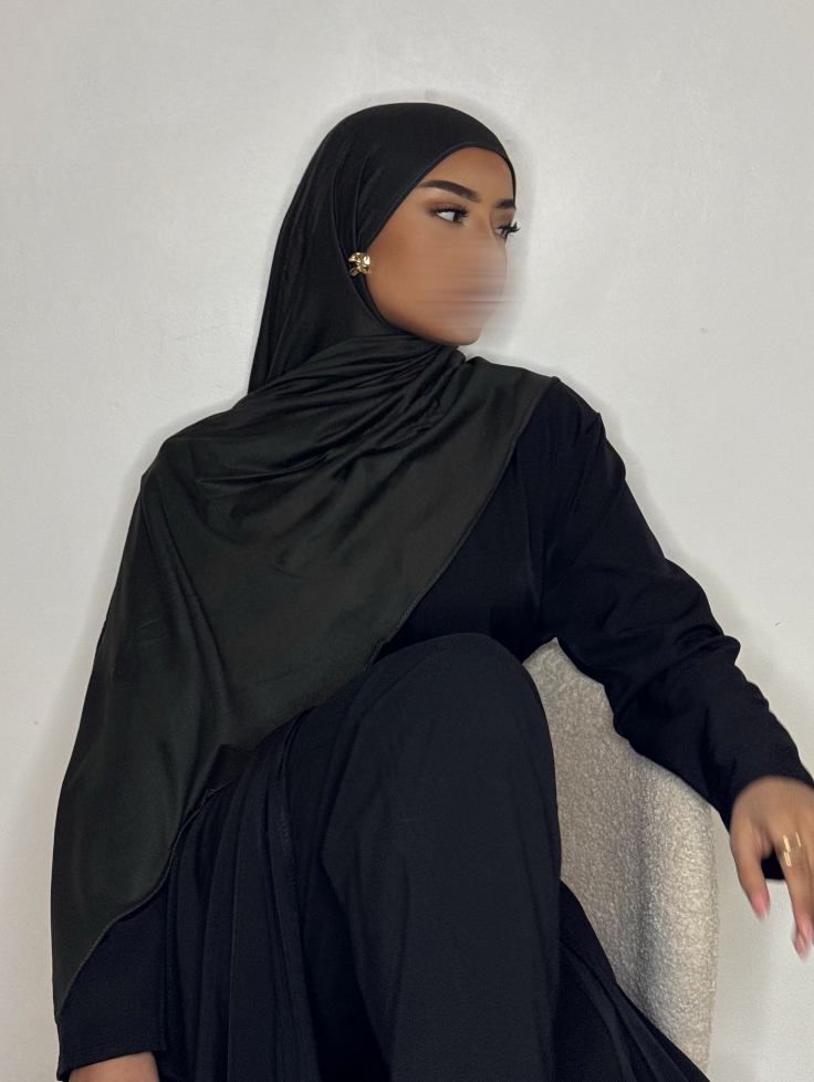 Hijab Jersey coton - kaki -
