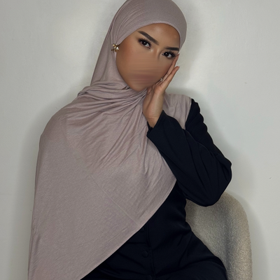 Hijab Jersey coton - nude -