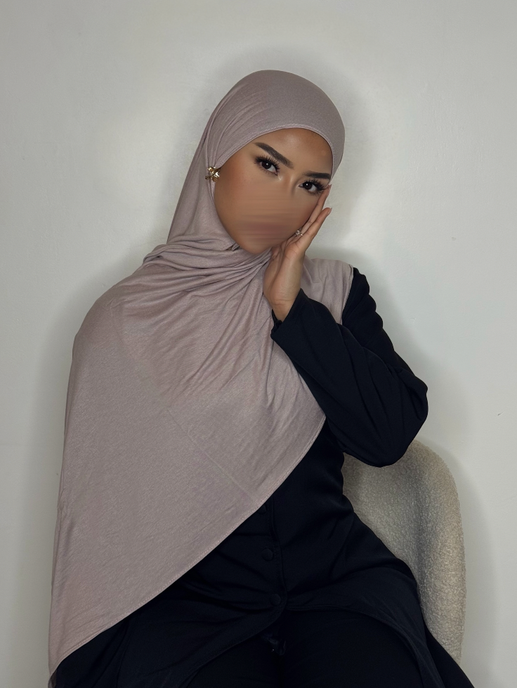 Hijab Jersey coton - nude -