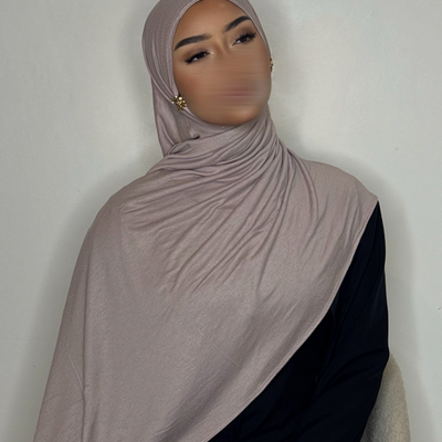 Hijab Jersey coton - nude -