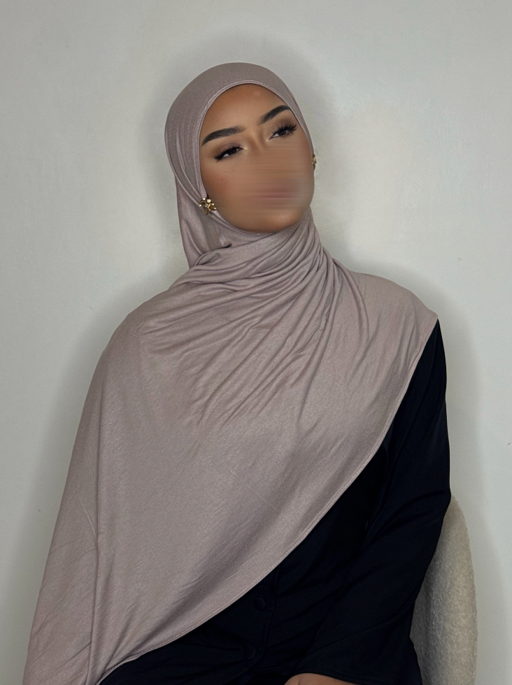 Hijab Jersey coton - nude -