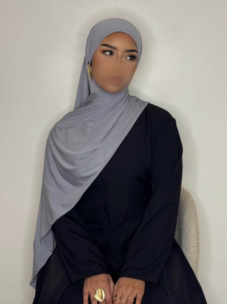Hijab Jersey Premium - gris -