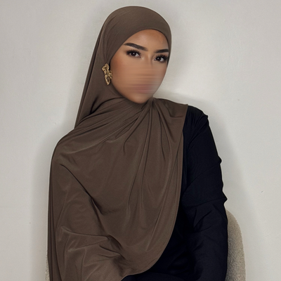 Hijab Jersey Premium - chocolat -
