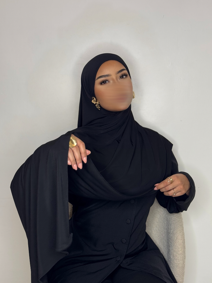Hijab Jersey Premium - noir -