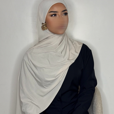 Hijab Jersey Premium - crème -