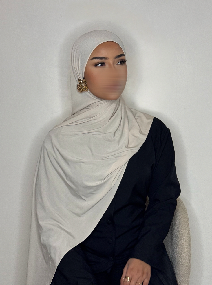 Hijab Jersey Premium - crème -