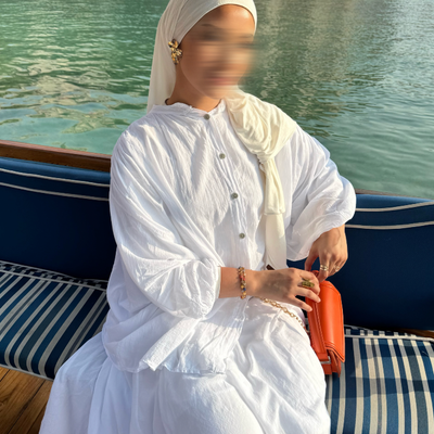 Ensemble 100% coton - blanc -