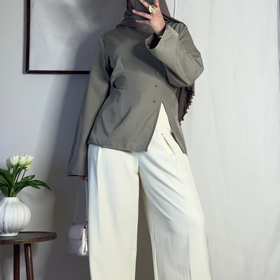 Top kimono - taupe -