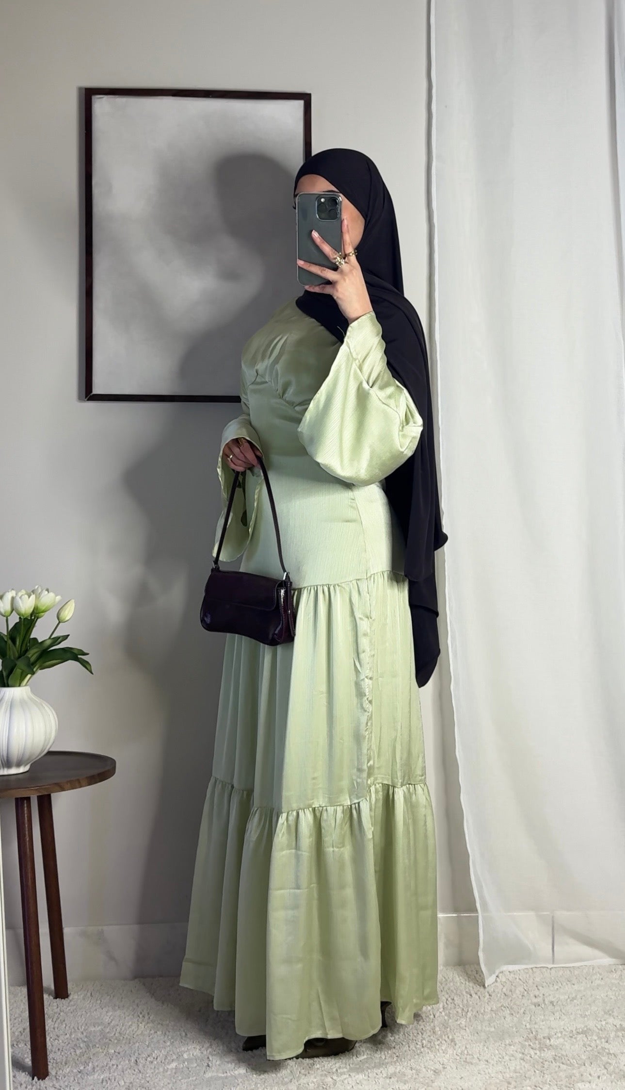 Robe Layal - vert eau -