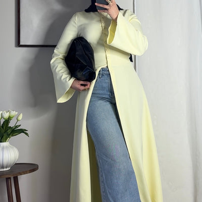 Robe Tahara - jaune beurre -