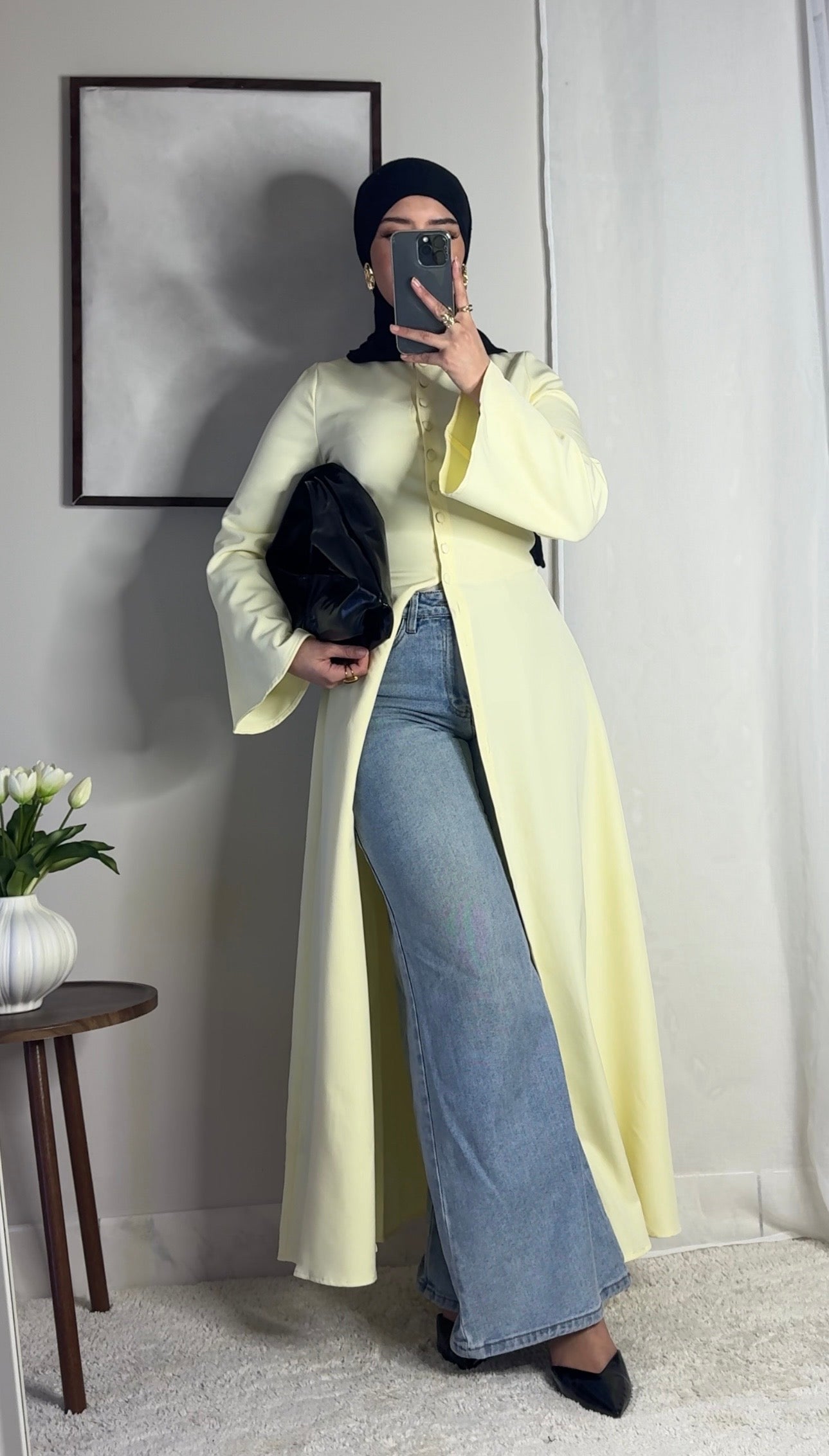 Robe Tahara - jaune beurre -