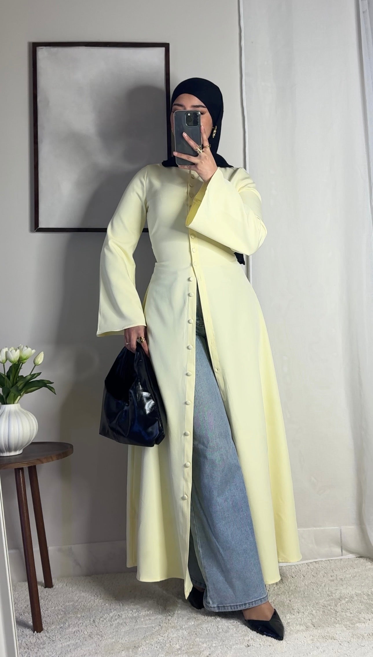 Robe Tahara - jaune beurre -