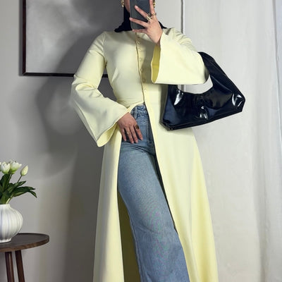 Robe Tahara - jaune beurre -