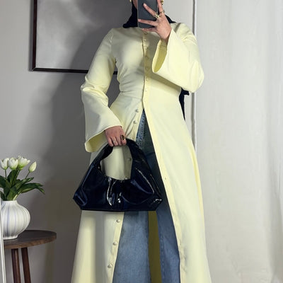 Robe Tahara - jaune beurre -