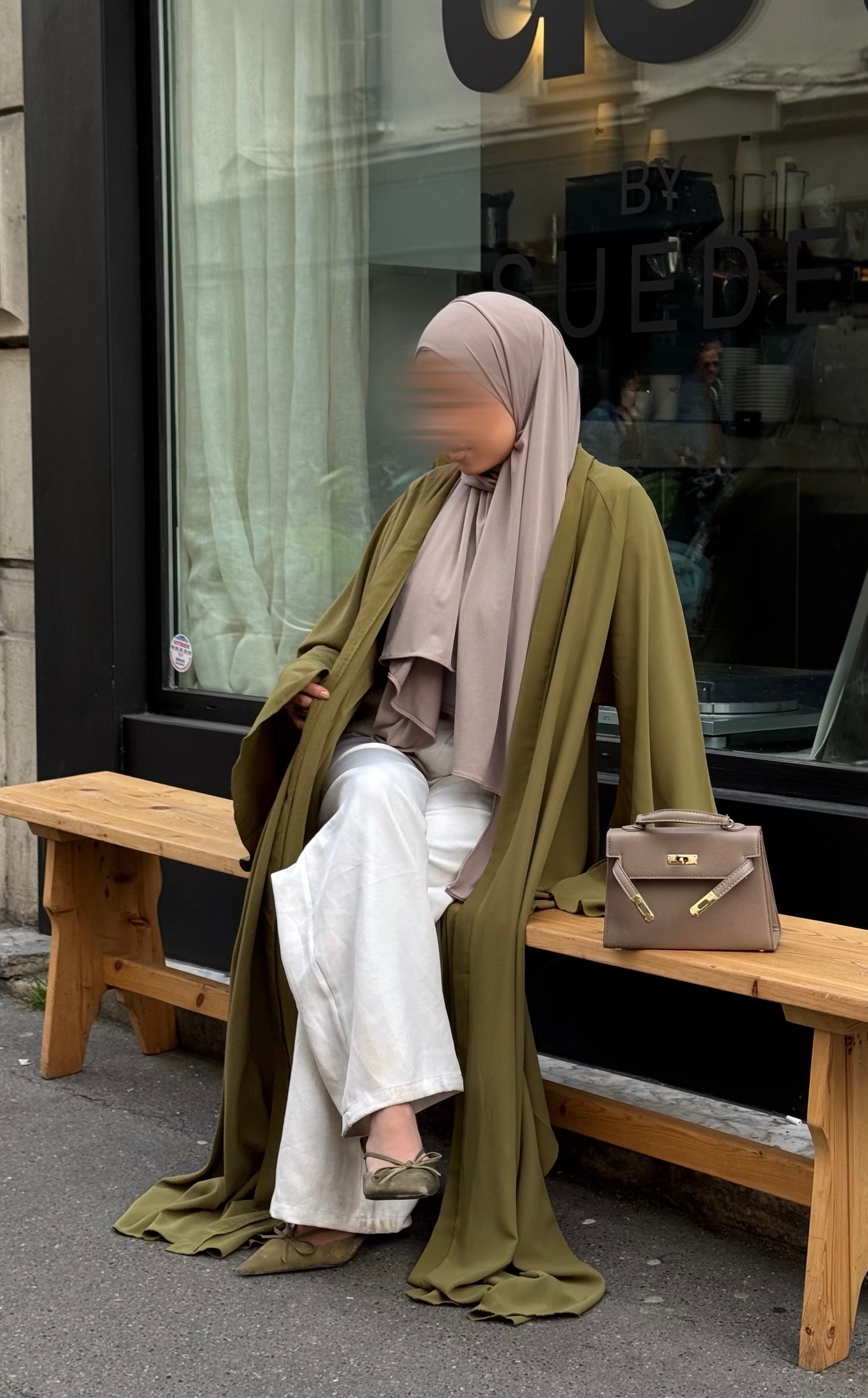 Abaya Nihel 4 pièces - olive - [précommande]