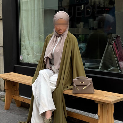 Abaya Nihel 4 pièces - olive - [précommande]