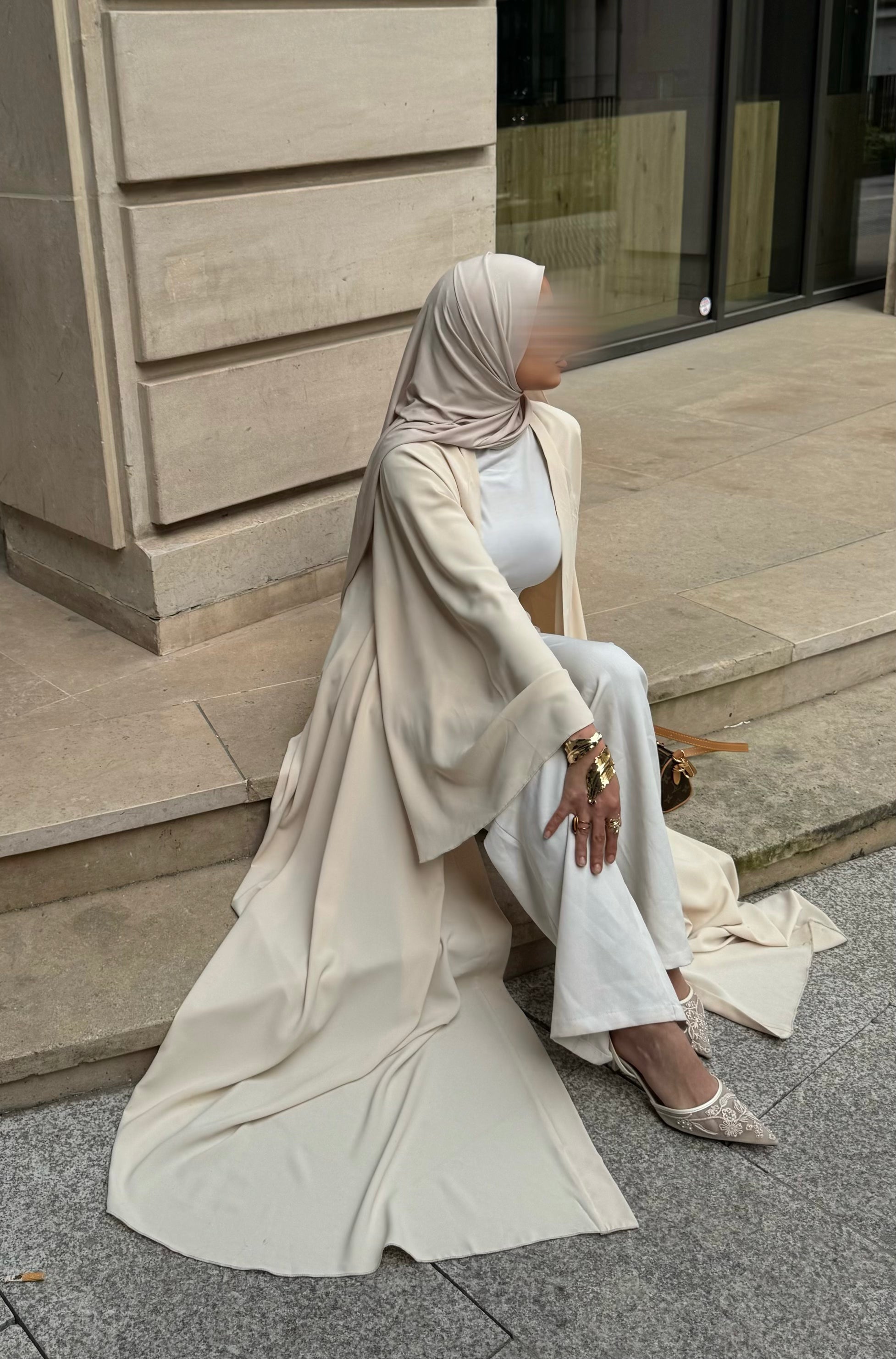 Abaya Nihel 4 pièces - light beige - [précommande]
