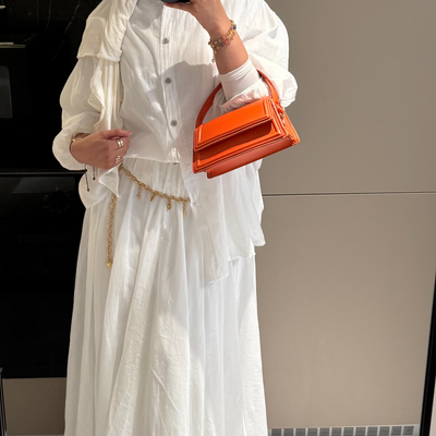 Ensemble 100% coton - blanc -
