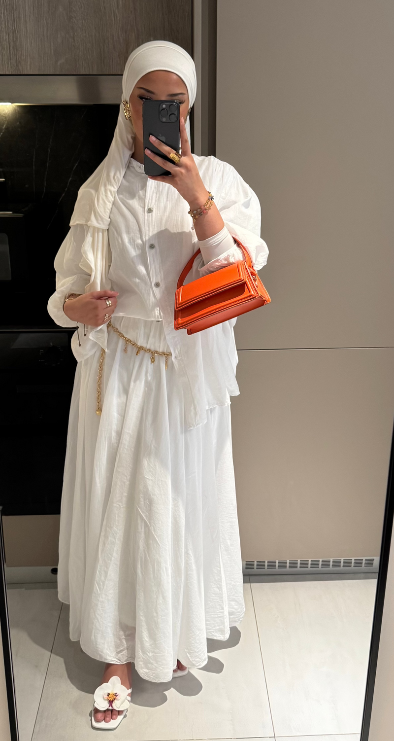 Ensemble 100% coton - blanc -
