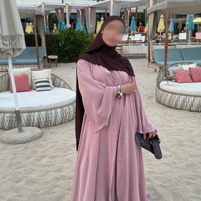 Abaya Nihel 4 pièces - baby pink -