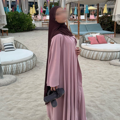 Abaya Nihel 4 pièces - baby pink -
