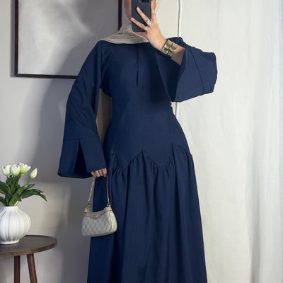 Robe Zahra - bleu marine -