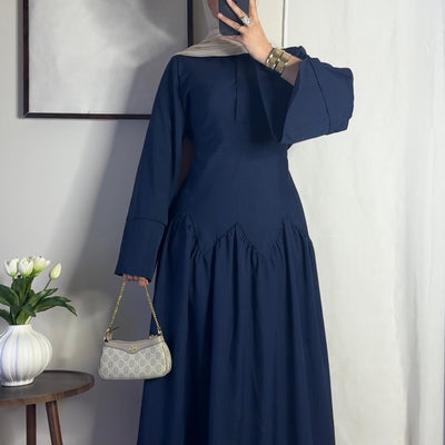 Robe Zahra - bleu marine -