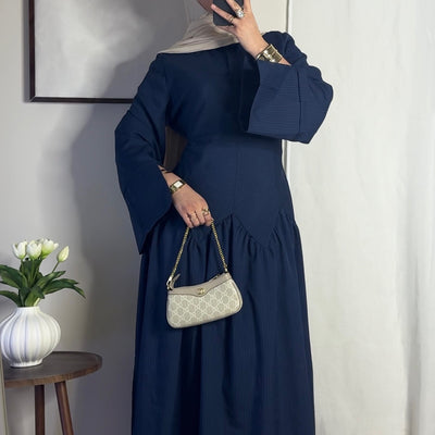 Robe Zahra - bleu marine -