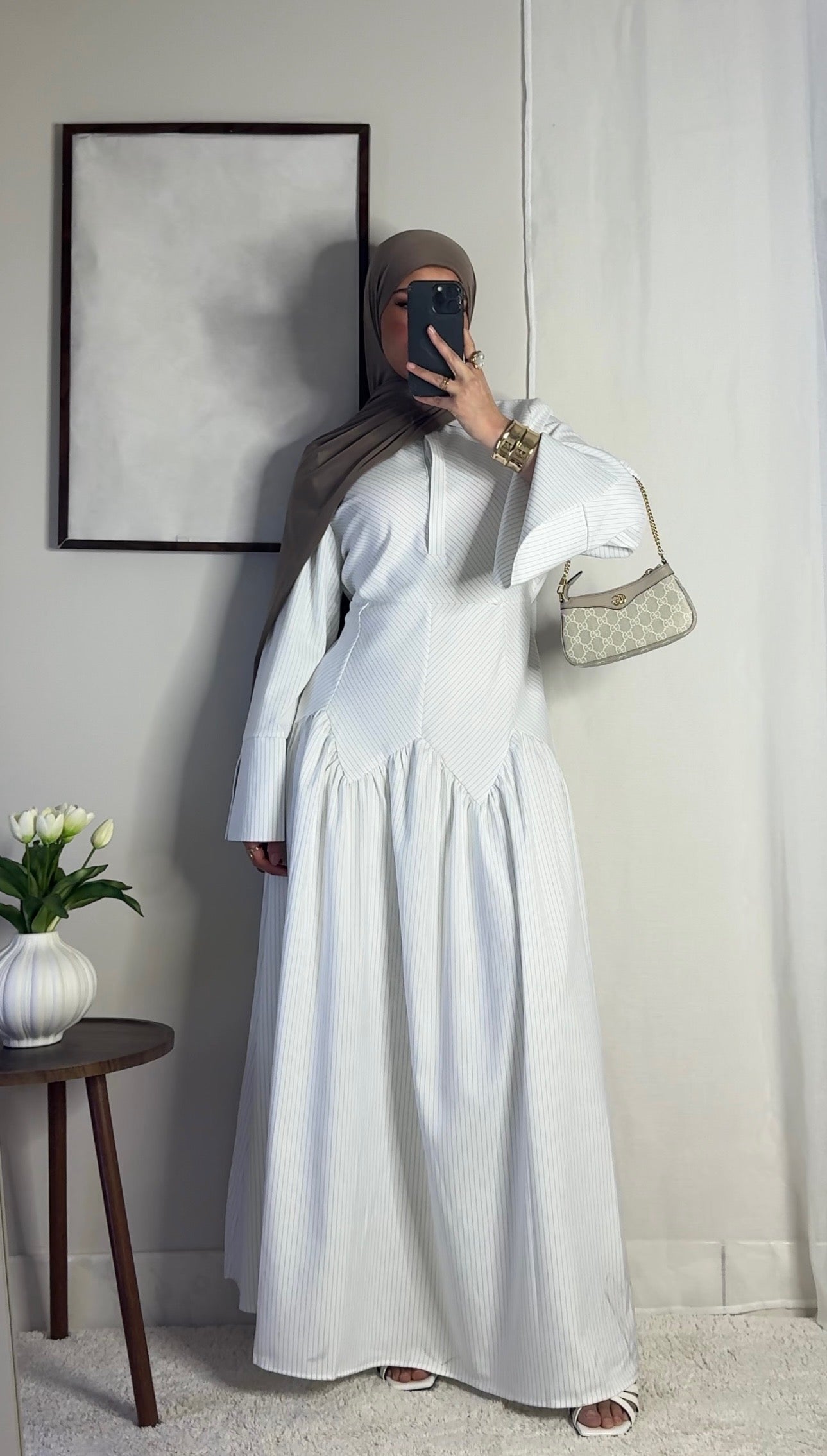 Robe Zahra - blanc -