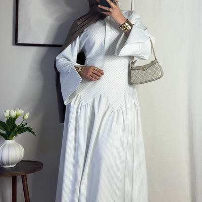 Robe Zahra - blanc -