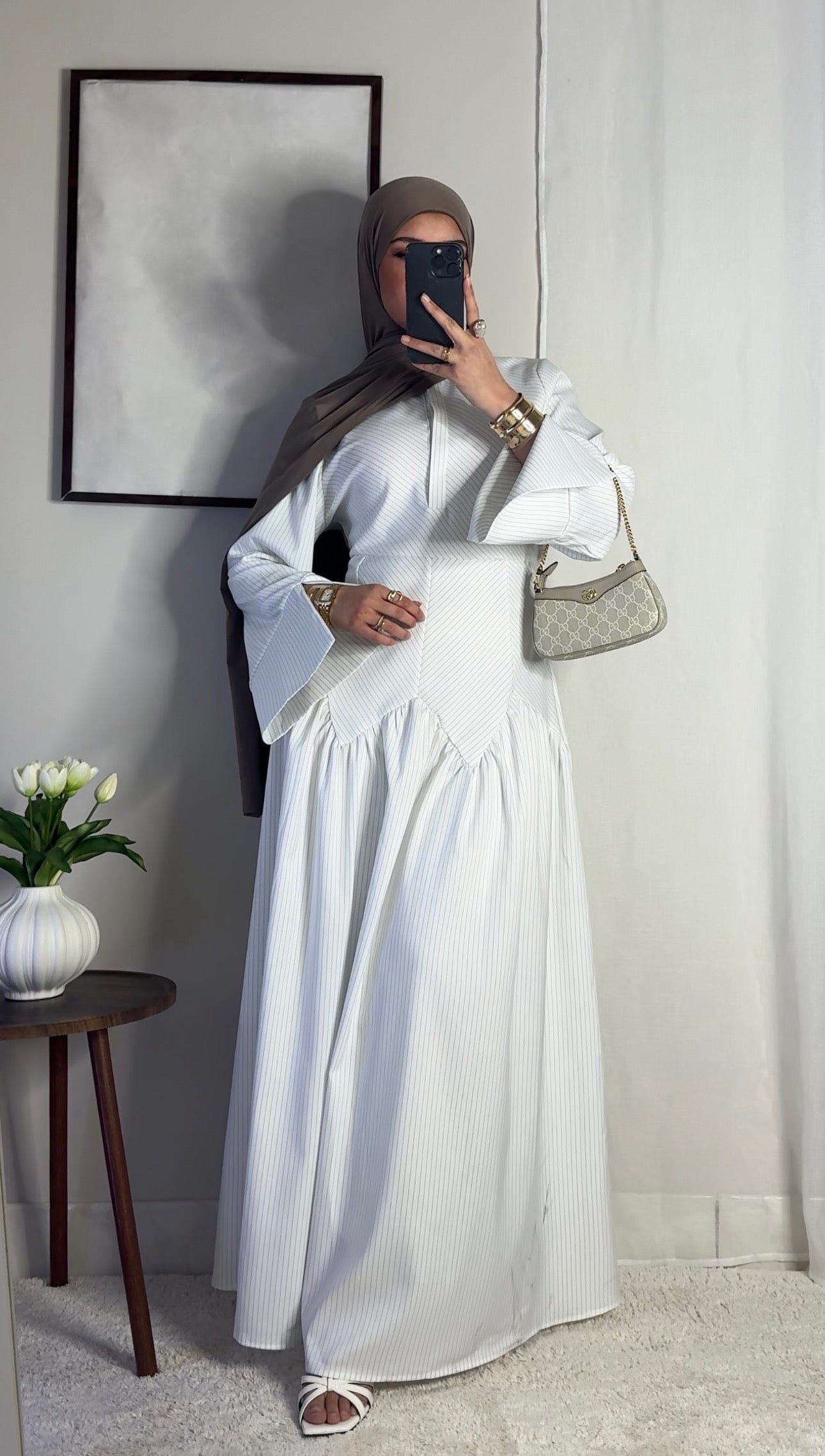 Robe Zahra - blanc -