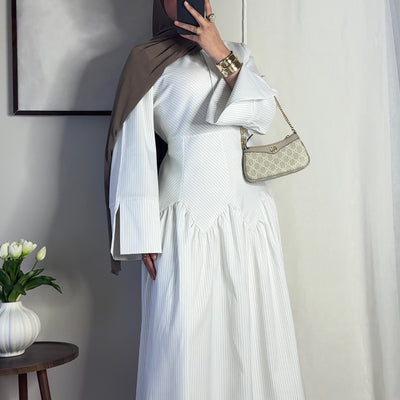 Robe Zahra - blanc -