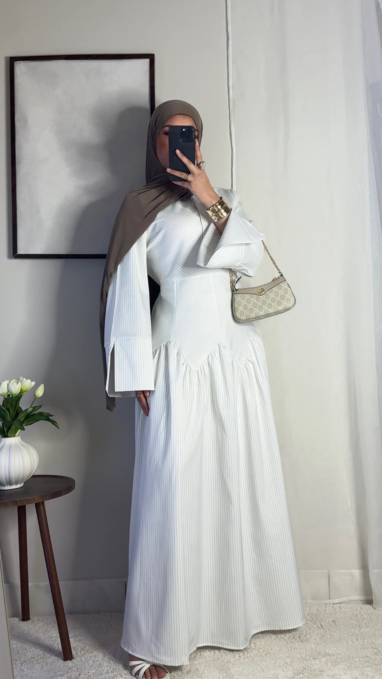 Robe Zahra - blanc -