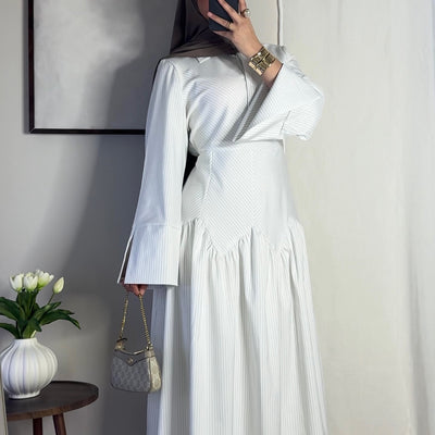 Robe Zahra - blanc -