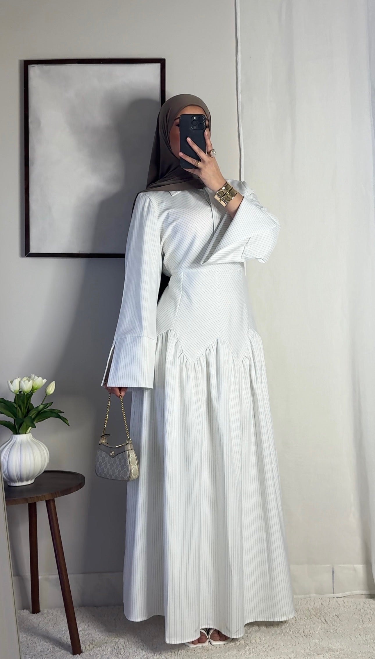 Robe Zahra - blanc -