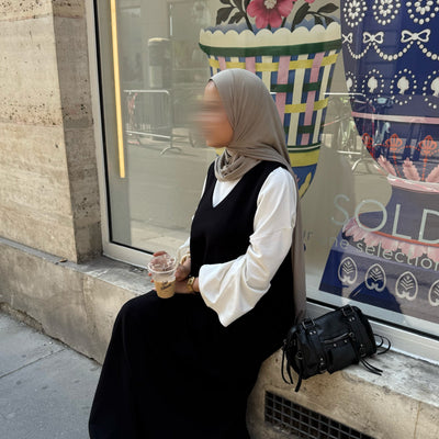 Robe comfy sans manches - noir -
